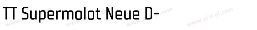 TT Supermolot Neue D字体转换